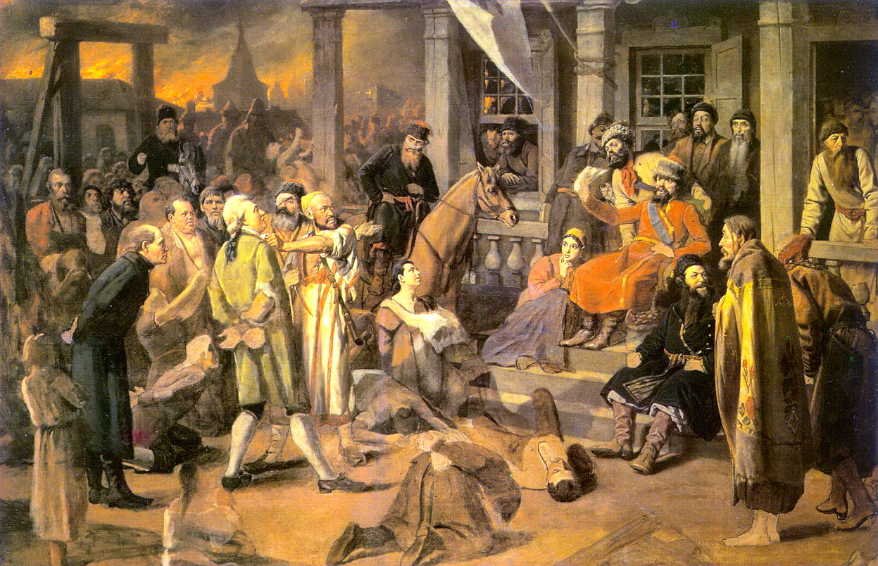 Суд Пугачева. Василий Перов. 1875